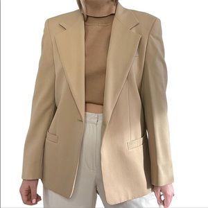 Vintage tan beige blazer